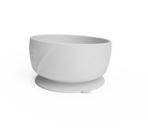 Everyday baby silikonska prianjajuca posuda, siva